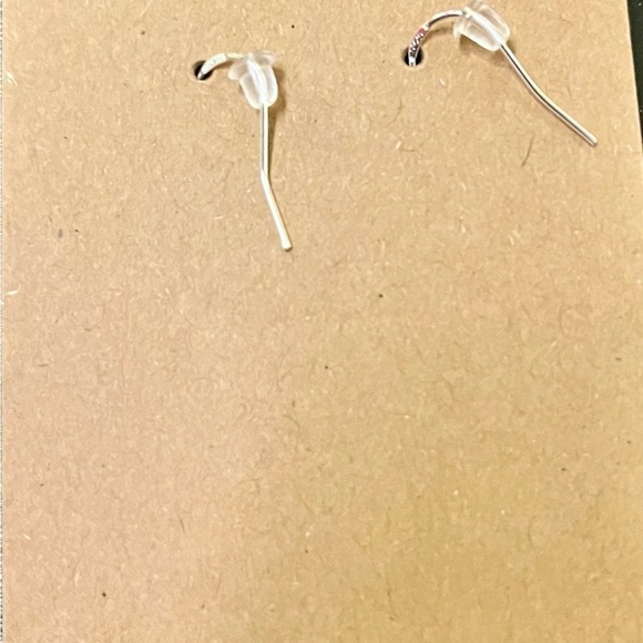 Howling Wolf Wolves Earrings Jewelry Sterling Silver Hooks Silicone Backs New - Picture 2 of 2